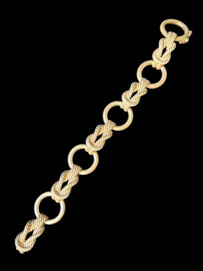 HERMÈS
Silver bracelet 800°/°° sailor knot...