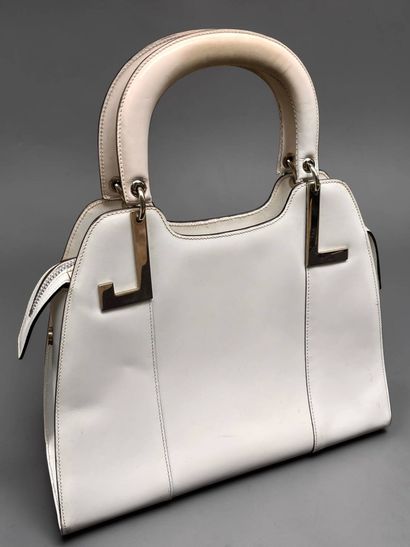LANVIN
White leather bag with palladium hardware
Two...