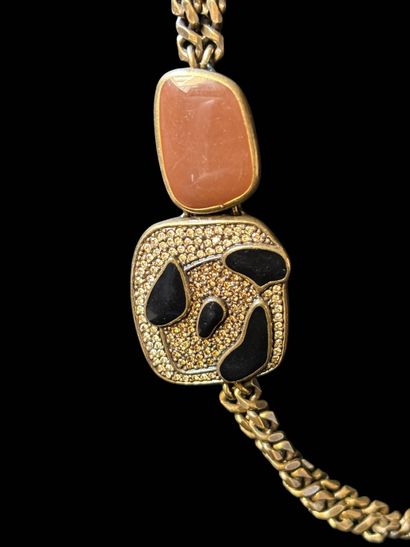 Christian DIOR
Long necklace with two rows...