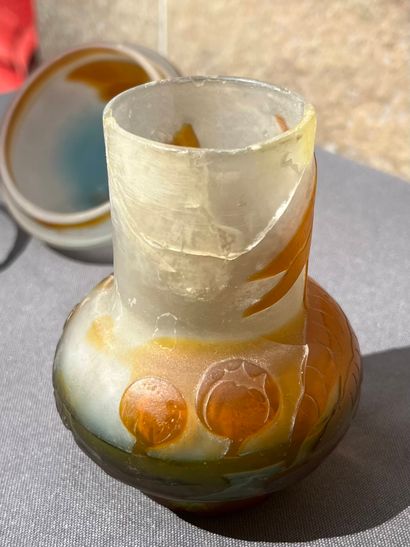 GALLE Etablissements
Miniature mushroom lamp,...
