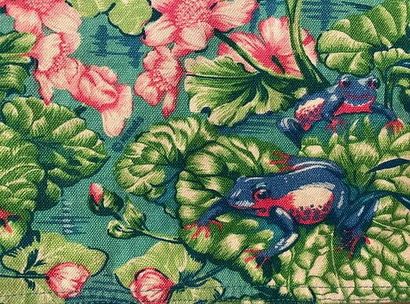 HERMÈS 
Vintage apron decorated with tree...