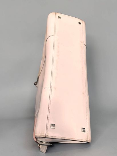 LANVIN
White leather bag with palladium hardware
Two...