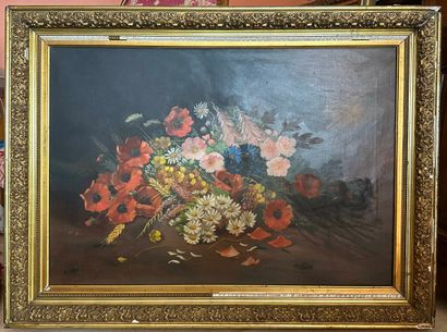 Louis LARTIGAU (XIX-XX) 
Still life with...