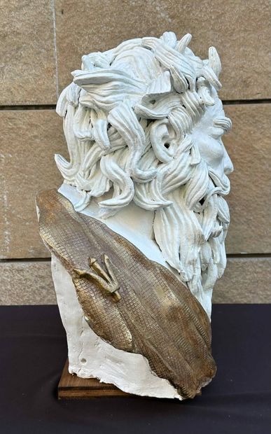 HERGOS (1955)
Poseidon
White patinated terracotta....