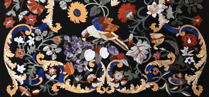 20th century Italian work 
Marble marquetry...