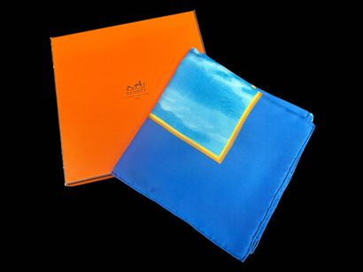 HERMÈS
Silk square with clouds printed for...