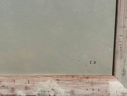 E.D.
The bunch of onions
Oil on canvas. Monogrammed...