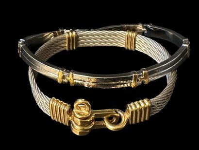 FRED, in the style of
Two bracelets in steel...