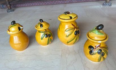 VALLAURIS
Part of a polychrome earthenware...