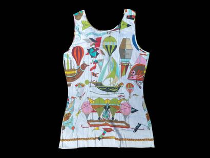 HERMÈS
Polychrome cotton tank top decorated...