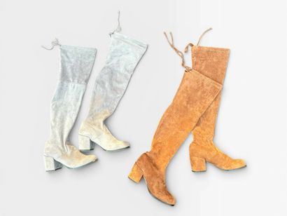 Stuart WEITZMAN 
Two pairs of thigh-high...