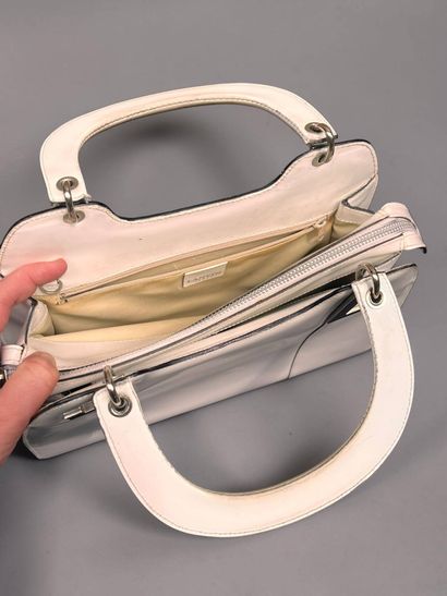 LANVIN
White leather bag with palladium hardware
Two...