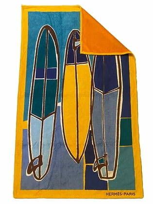 HERMÈS 
Towel / Sheet / Beach mat in printed...