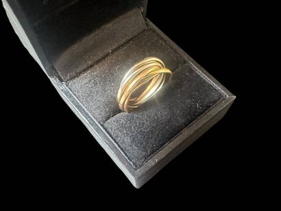 CARTIER, in the taste of 
Ring with 7 interlocking...