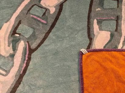 HERMÈS 
Towel / Sheet / Beach mat in vintage...