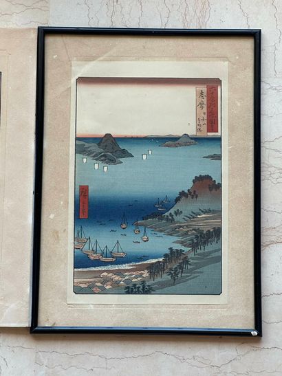 Utagawa HIROSHIGE (1797-1858), after
Three...