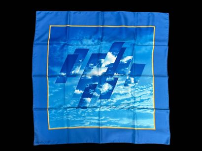 HERMÈS
Silk square with clouds printed for...