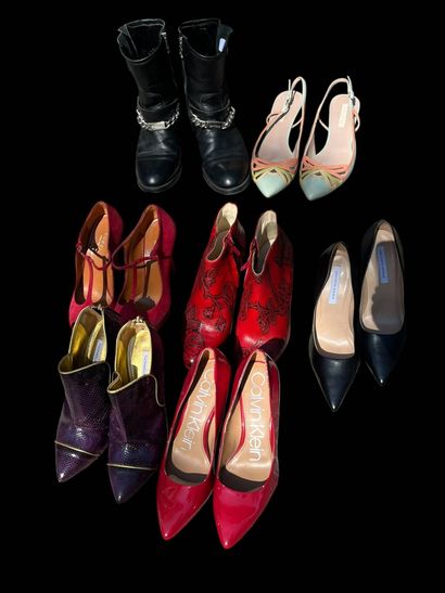 Lot including: 
- John GALLIANO Pair of ankle...