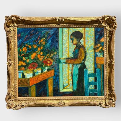 Donald Roy PURDY (1924-2016) 
Woman near...