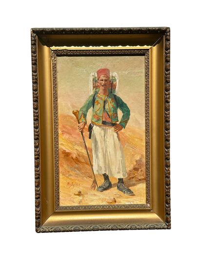 A. SALLE / 19th century Orientalist school
Zouave...