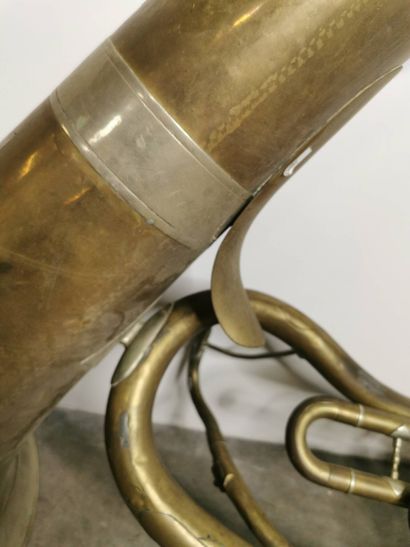 Brass helicon musical instrument.
Length...
