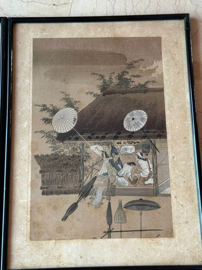 Utagawa HIROSHIGE (1797-1858), after
Three...