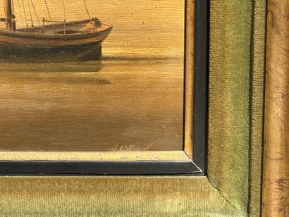 Jean GRIMAL (1942-1998)
Sailboats near a...