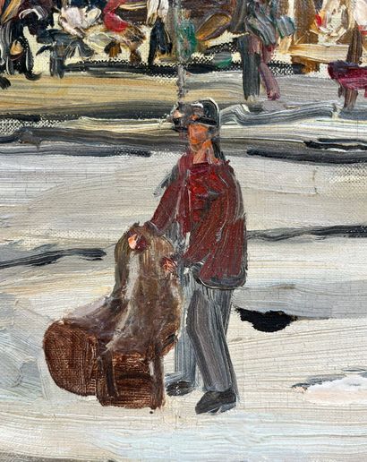Andrée BIZET (1888-1970) 
Montmartre
Oil...