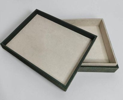 Rectangular box in green shagreen.
7 x 25.5...