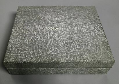 Rectangular box in green shagreen.
7 x 25.5...