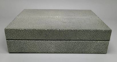 Rectangular box in green shagreen.
7 x 25.5...