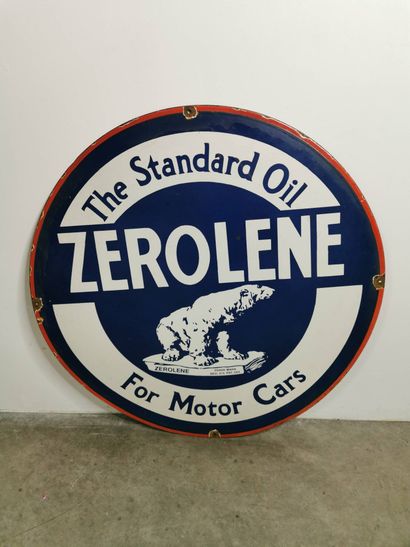 Enameled sheet metal advertising plate for...