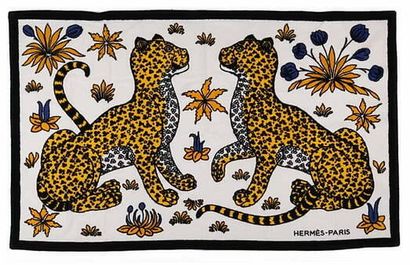 HERMÈS 
Towel / Sheet / Beach mat in printed...