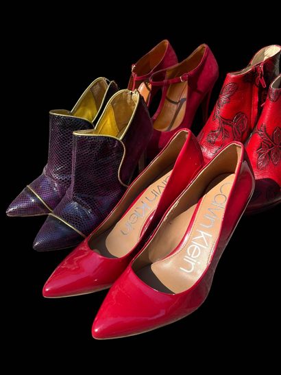 Lot including: 
- John GALLIANO Pair of ankle...