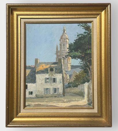 André HARDY (1887-1986) 
The village of Batz-sur-mer
Oil...