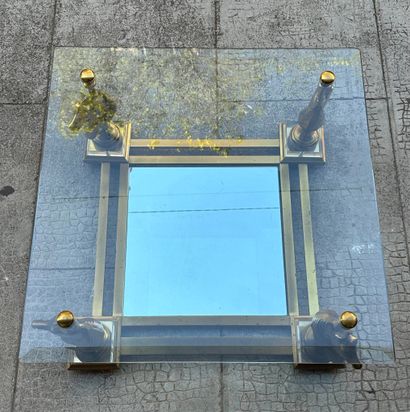 Maison CHARLES
Coffee table with bronze base...