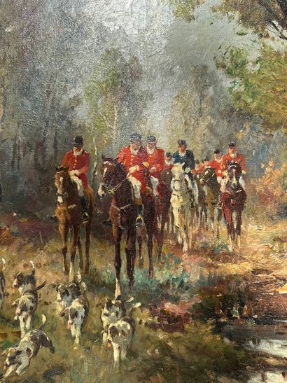 K . MARTIN ?
Hunting short 
Oil on canvas....