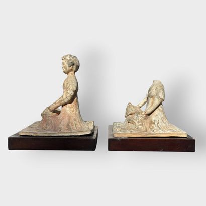 China, Tang style
Mingqi in terra cotta with...
