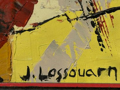 Jacques LOSSOUARN (XX) 
Abstract composition
Oil...