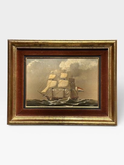 Jean GRIMAL (1942-1998)
Three-masted sailing...