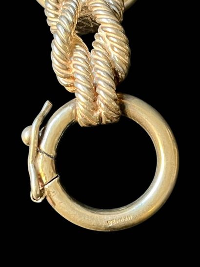 HERMÈS
Silver bracelet 800°/°° sailor knot...