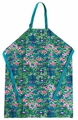 HERMÈS 
Vintage apron decorated with tree...