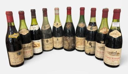 Batch of 10 Bottles -
3x Vosne Romanée 1966...