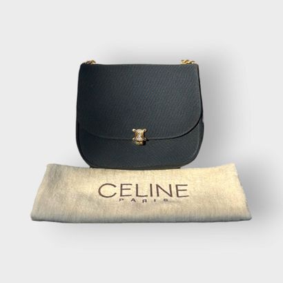 CELINE Paris
Evening handbag with flap.
Clasp...