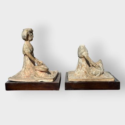China, Tang style
Mingqi in terra cotta with...