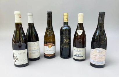 Set of 6 bottles of wine :
-1 bottle Chassagne-Montrachet...