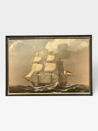 Jean GRIMAL (1942-1998)
Three-masted sailing...
