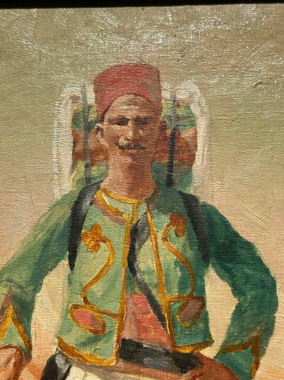 A. SALLE / 19th century Orientalist school
Zouave...