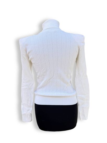 BALMAIN
White sweater with buttons and epaulets...