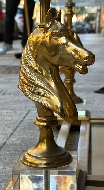 Maison CHARLES
Coffee table with bronze base...